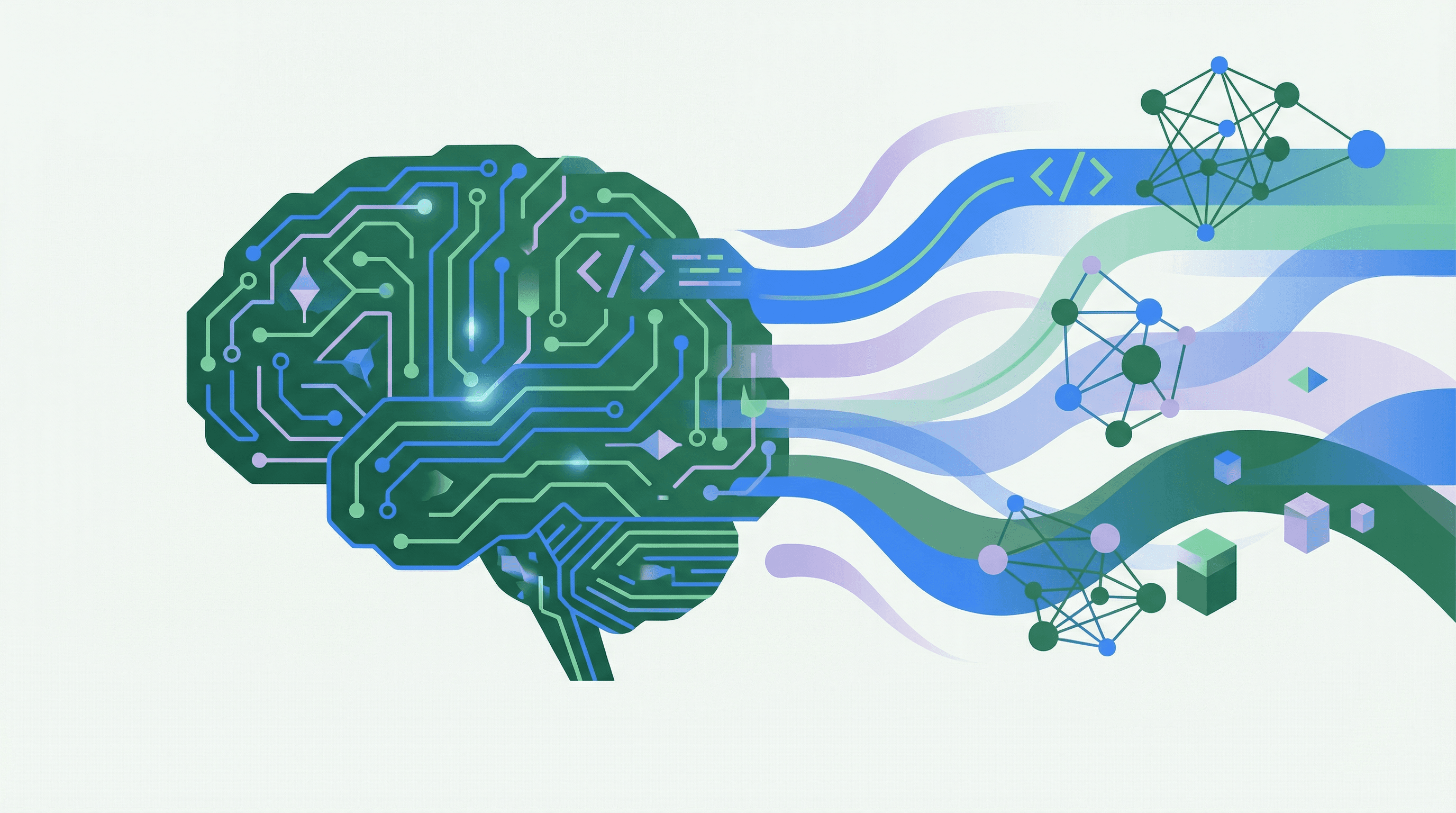 AI-powered brain merging with code and data streams