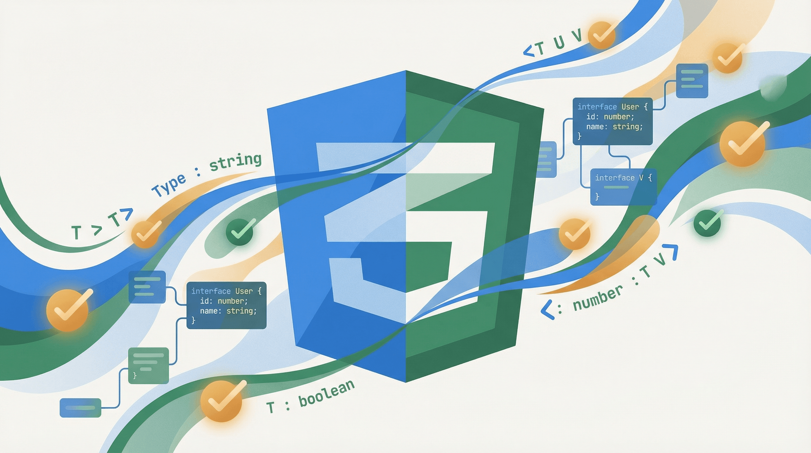TypeScript shield with type annotations and interfaces