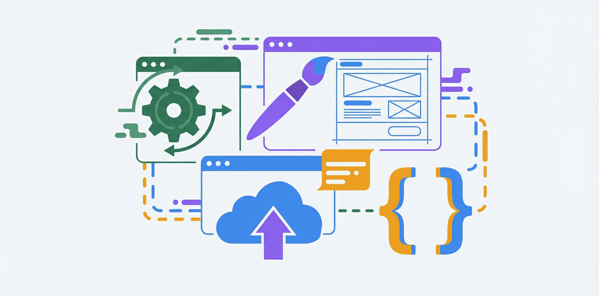 Software development services illustration